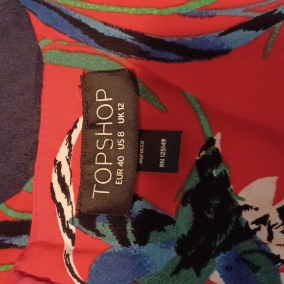 🐈‍⬛Floral Red Dress - Picture 7 of 10